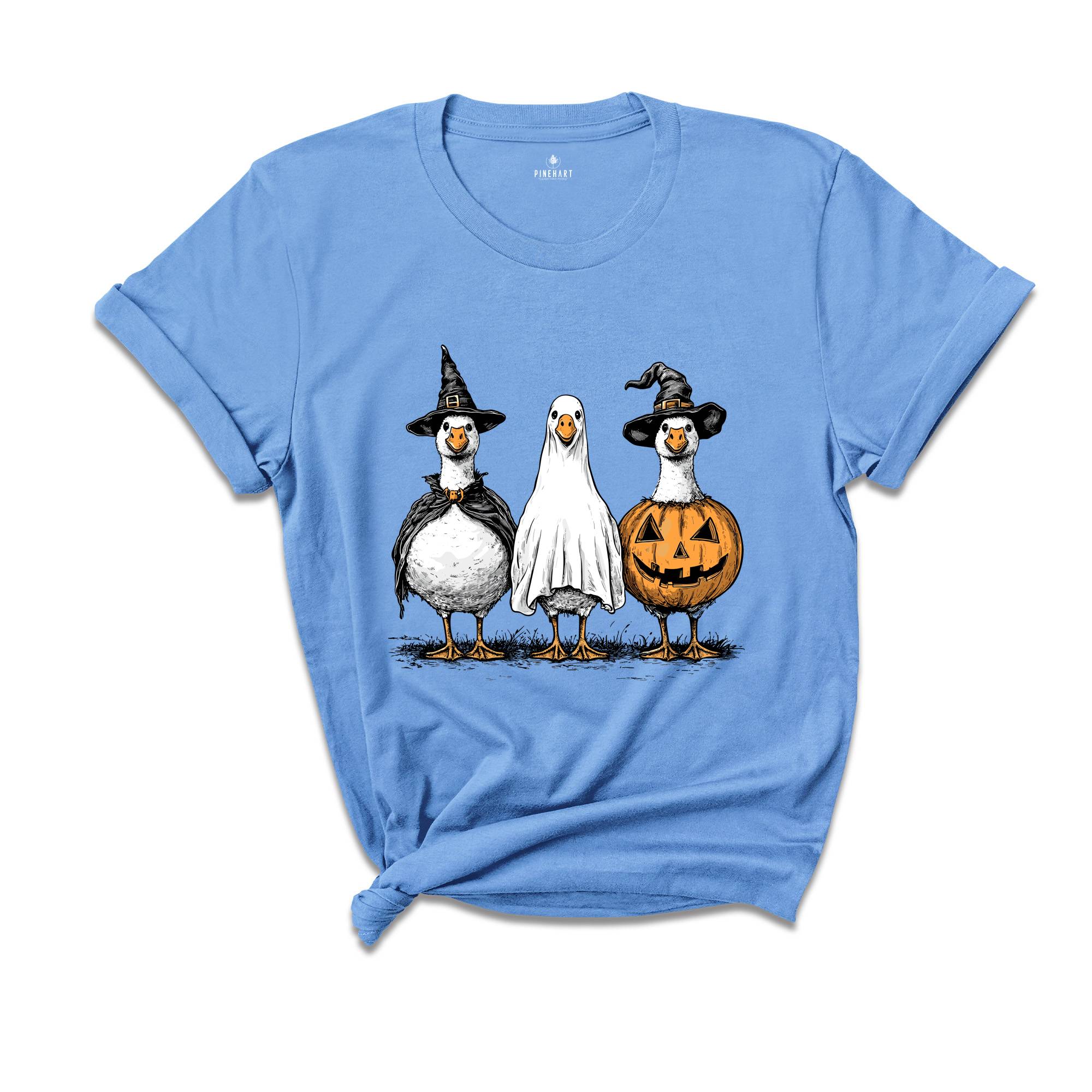 Comfort Colors Goose Ghosts Shirt, Spooky Season Gift, Halloween Retro Tshirt, Ghost Shirt, Goose Shirt, Silly Goose Shirt, Goose Ghost