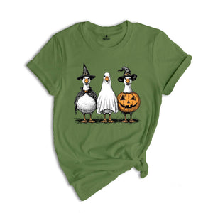 Comfort Colors Goose Ghosts Shirt, Spooky Season Gift, Halloween Retro Tshirt, Ghost Shirt, Goose Shirt, Silly Goose Shirt, Goose Ghost
