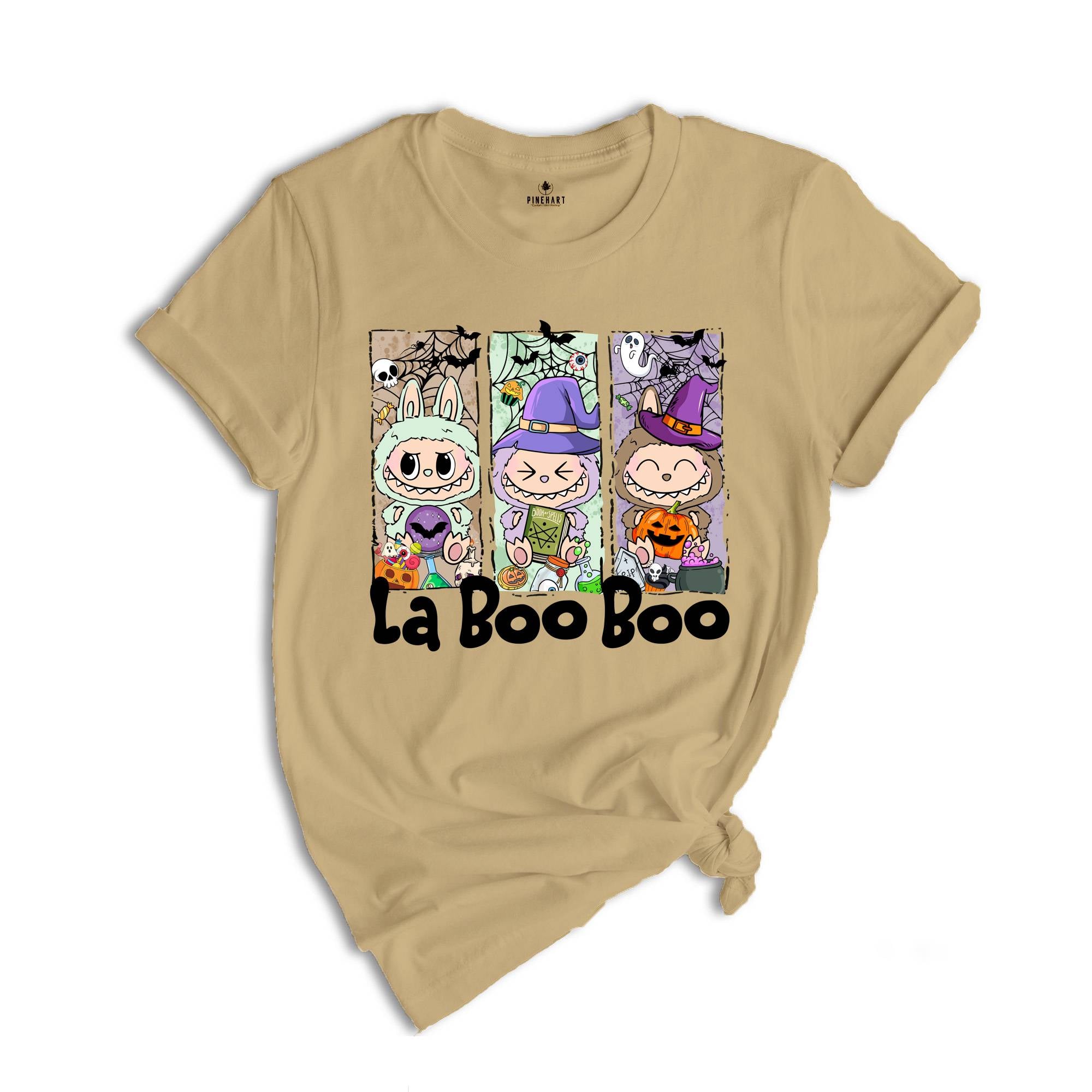 Comfort Colors Halloween La Boo Boo Shirt, Cute Kids Halloween Gift, Labubu Lover Gift, Toddler Shirt