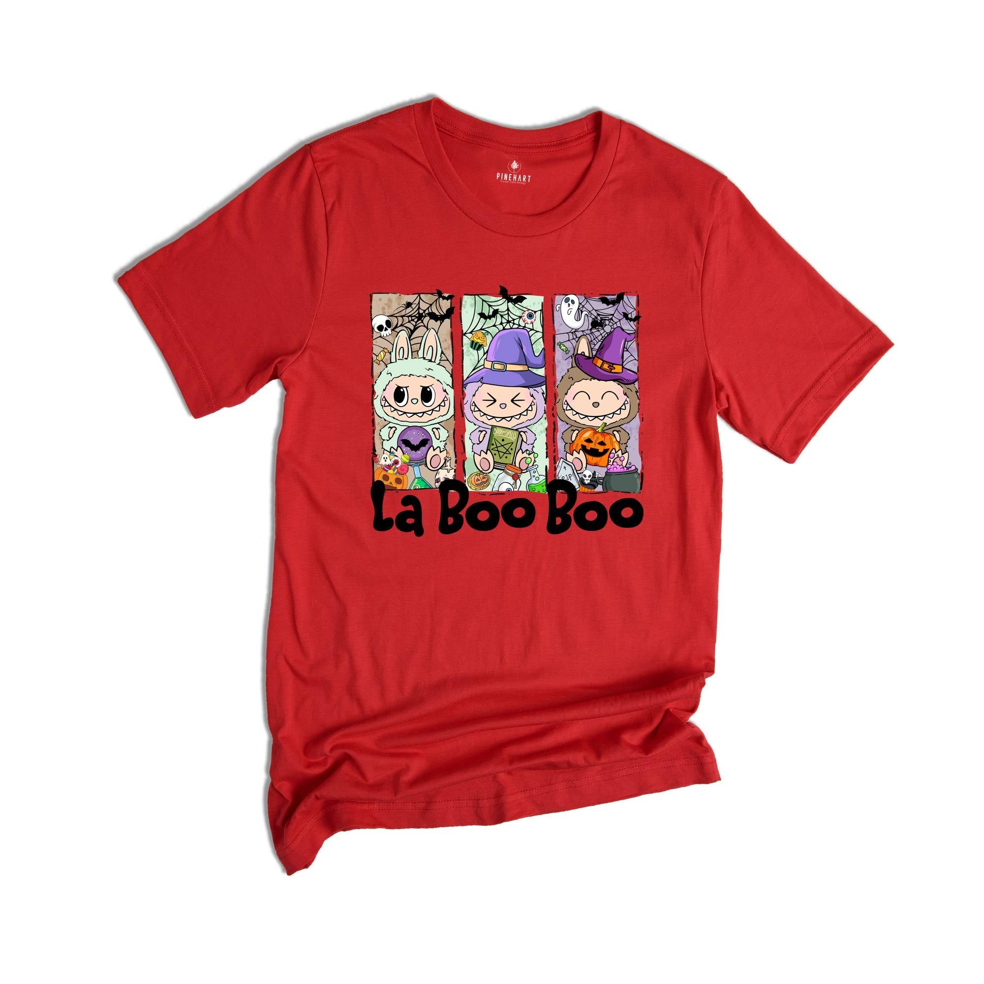 Comfort Colors Halloween La Boo Boo Shirt, Cute Kids Halloween Gift, Labubu Lover Gift, Toddler Shirt