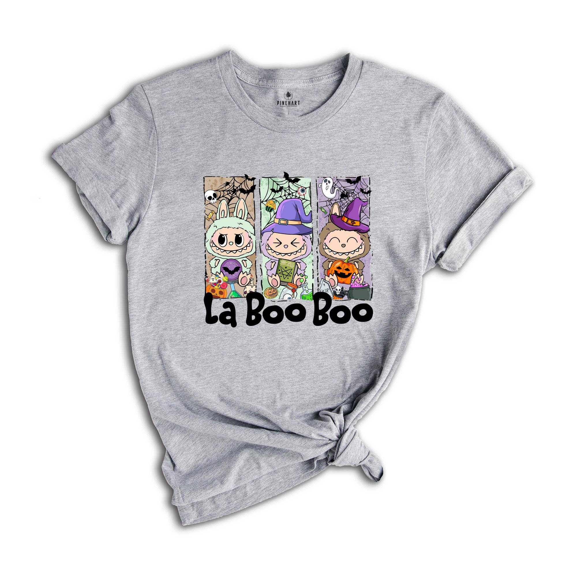 Comfort Colors Halloween La Boo Boo Shirt, Cute Kids Halloween Gift, Labubu Lover Gift, Toddler Shirt