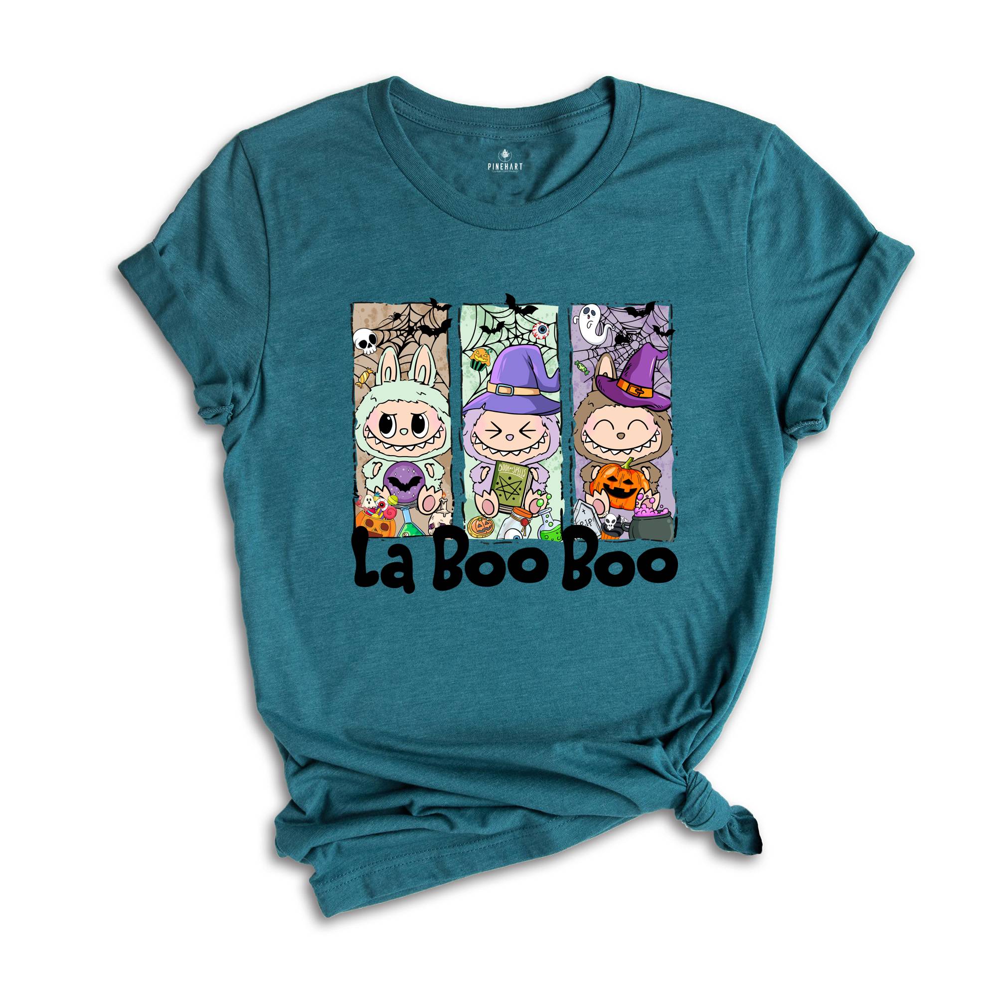 Comfort Colors Halloween La Boo Boo Shirt, Cute Kids Halloween Gift, Labubu Lover Gift, Toddler Shirt