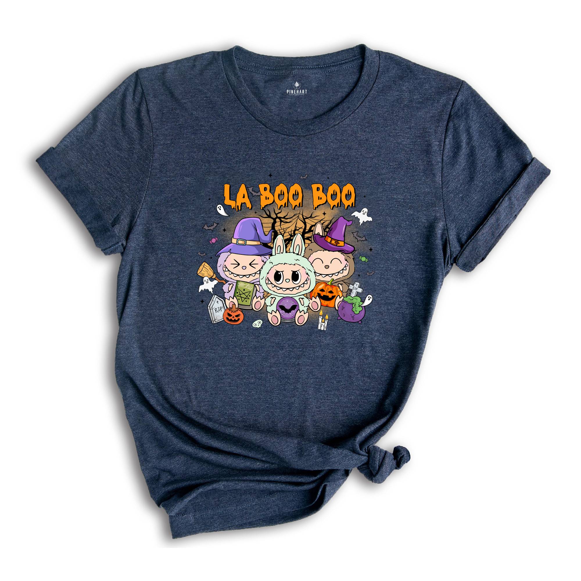 Comfort Colors Halloween La Boo Boo Shirt, Cute Kids Halloween Gift, Labubu Lover Gift, Toddler Shirt