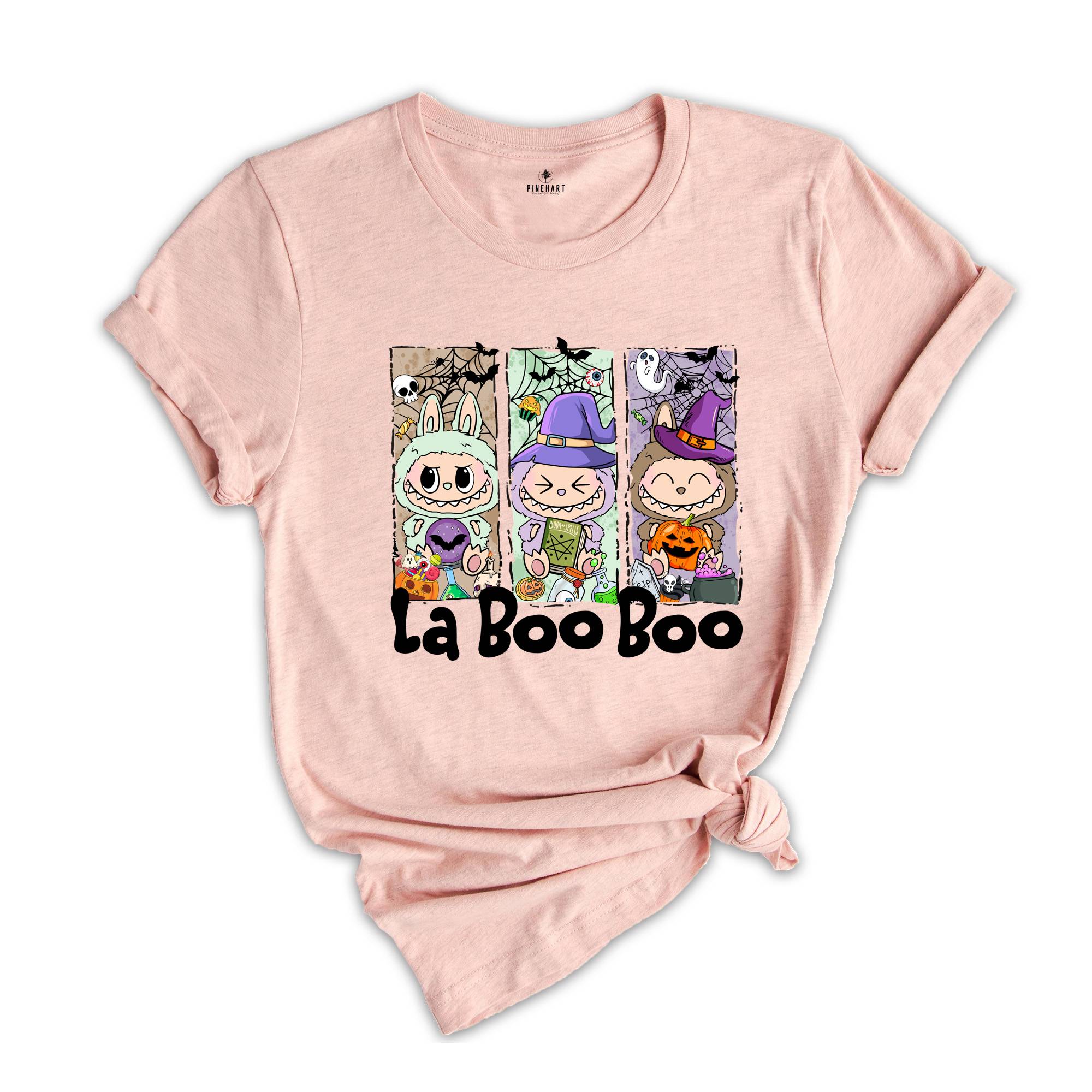 Comfort Colors Halloween La Boo Boo Shirt, Cute Kids Halloween Gift, Labubu Lover Gift, Toddler Shirt