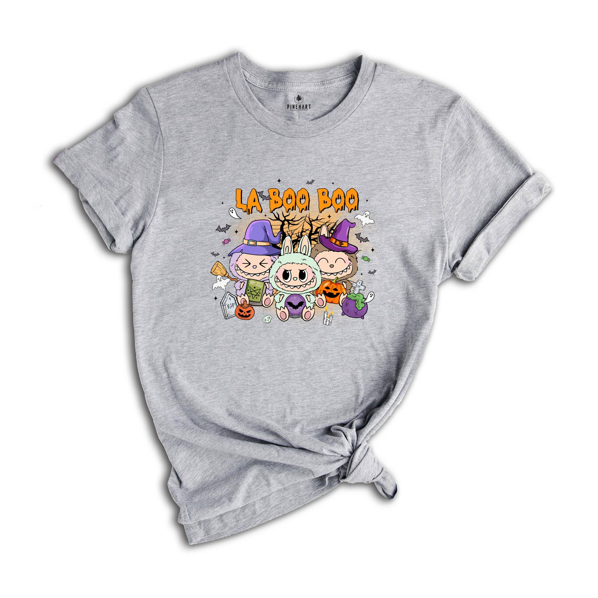 Comfort Colors Halloween La Boo Boo Shirt, Cute Kids Halloween Gift, Labubu Lover Gift, Toddler Shirt