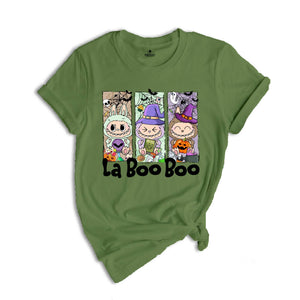 Comfort Colors Halloween La Boo Boo Shirt, Cute Kids Halloween Gift, Labubu Lover Gift, Toddler Shirt