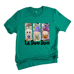 Comfort Colors Halloween La Boo Boo Shirt, Cute Kids Halloween Gift, Labubu Lover Gift, Toddler Shirt