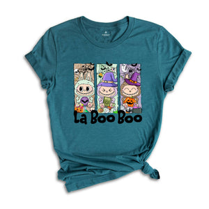Comfort Colors Halloween La Boo Boo Shirt, Cute Kids Halloween Gift, Labubu Lover Gift, Toddler Shirt