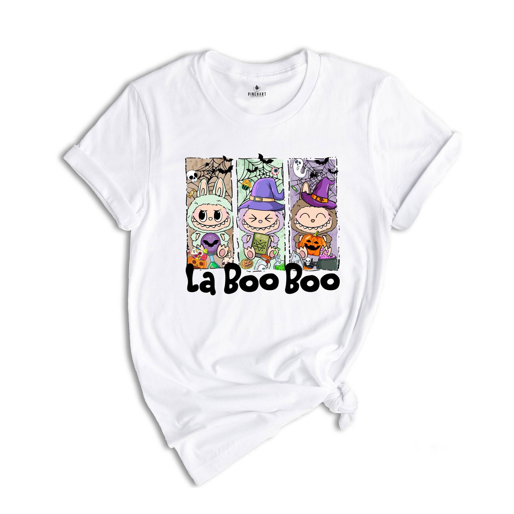 Comfort Colors Halloween La Boo Boo Shirt, Cute Kids Halloween Gift, Labubu Lover Gift, Toddler Shirt