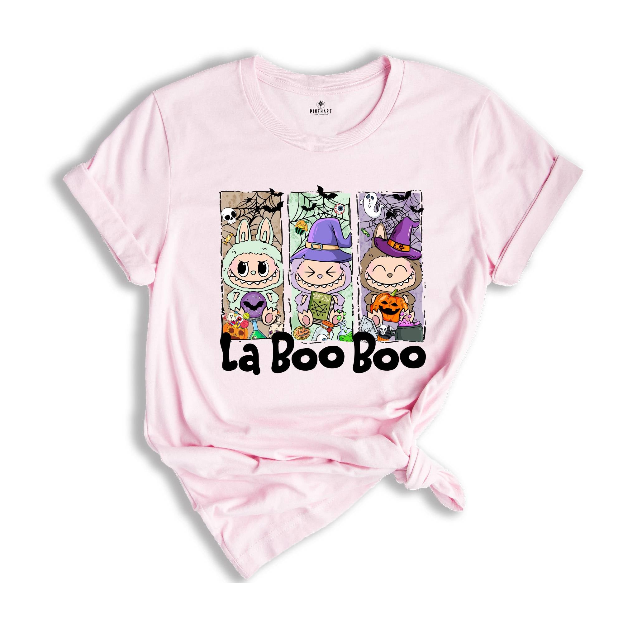 Comfort Colors Halloween La Boo Boo Shirt, Cute Kids Halloween Gift, Labubu Lover Gift, Toddler Shirt