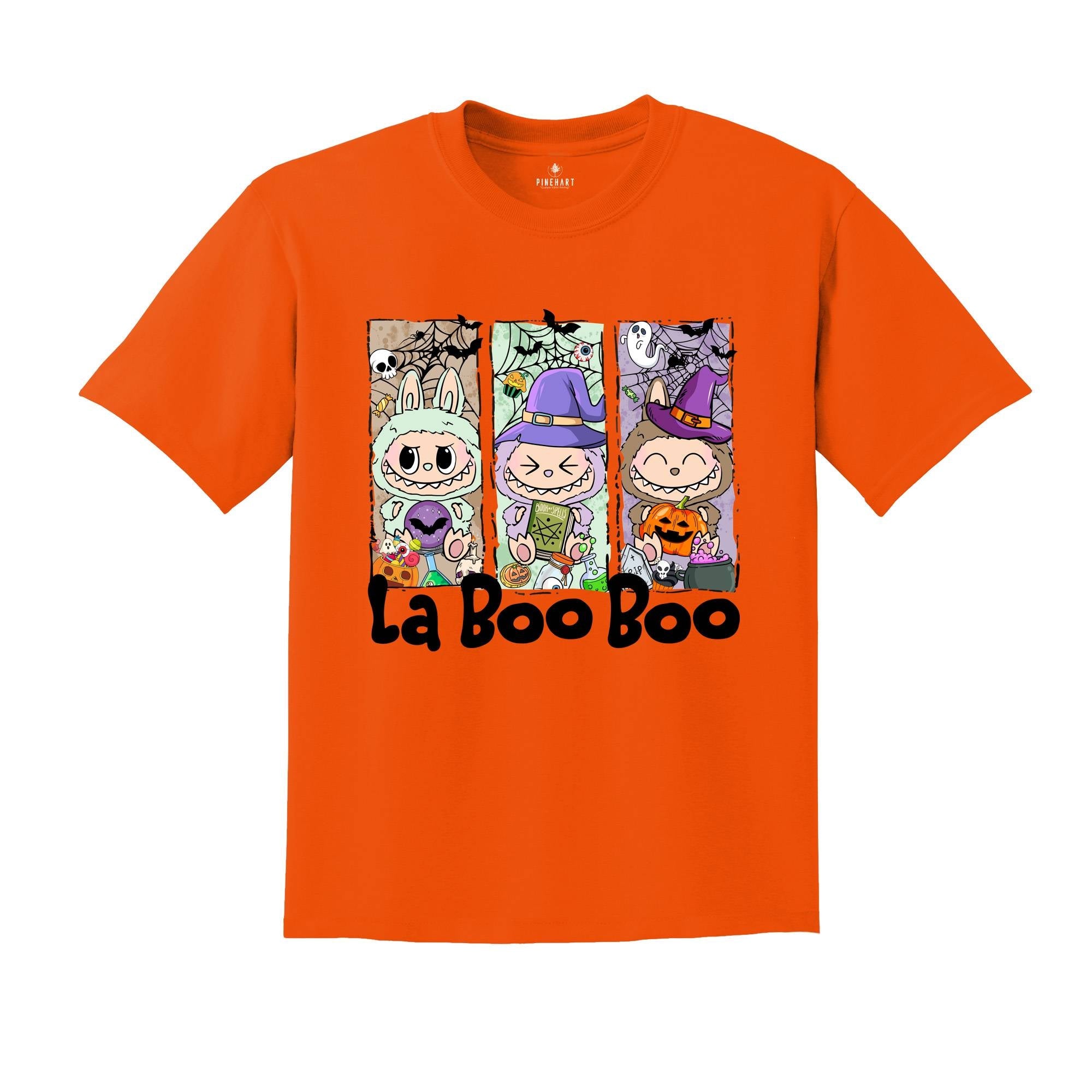 Comfort Colors Halloween La Boo Boo Shirt, Cute Kids Halloween Gift, Labubu Lover Gift, Toddler Shirt