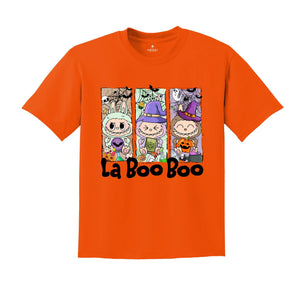 Comfort Colors Halloween La Boo Boo Shirt, Cute Kids Halloween Gift, Labubu Lover Gift, Toddler Shirt