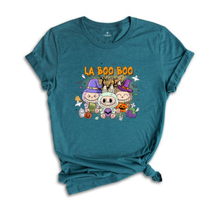 Comfort Colors Halloween La Boo Boo Shirt, Cute Kids Halloween Gift, Labubu Lover Gift, Toddler Shirt