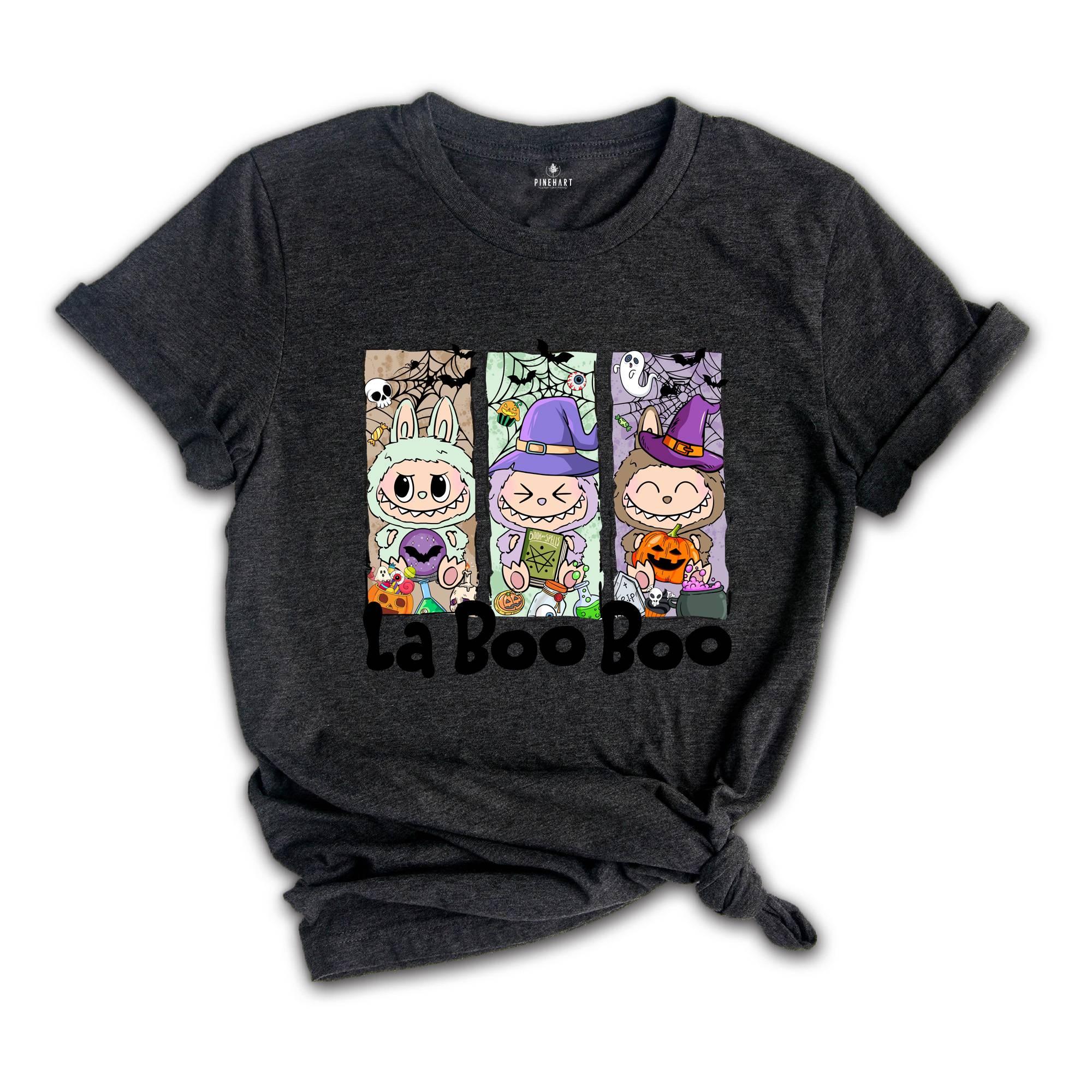 Comfort Colors Halloween La Boo Boo Shirt, Cute Kids Halloween Gift, Labubu Lover Gift, Toddler Shirt