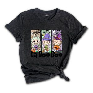 Comfort Colors Halloween La Boo Boo Shirt, Cute Kids Halloween Gift, Labubu Lover Gift, Toddler Shirt