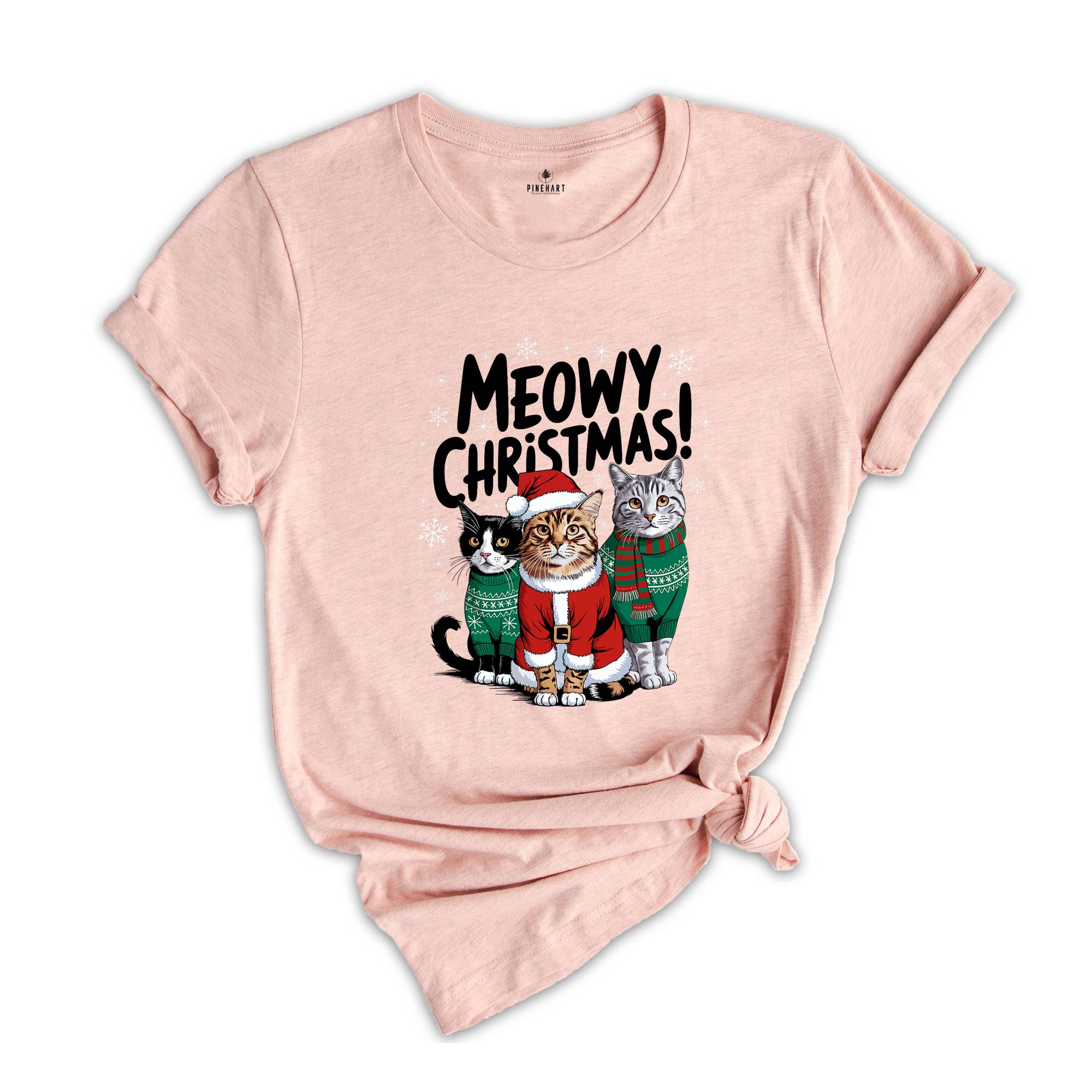 Comfort Colors Happy Cat Year Shirt, Funny Christmas Cat Shirt, Cat Christmas Sweatshirt, Cats Sweatshirt