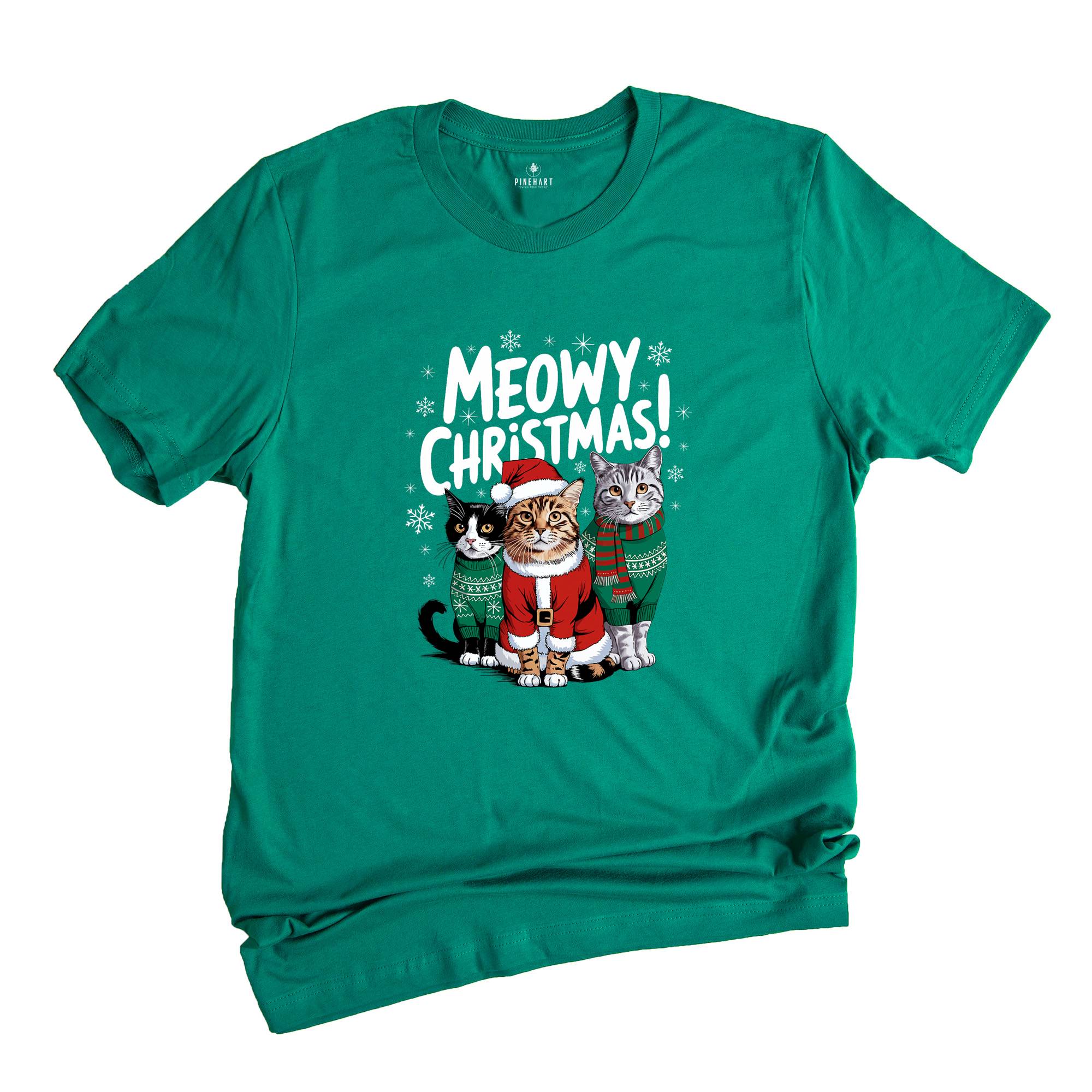 Comfort Colors Happy Cat Year Shirt, Funny Christmas Cat Shirt, Cat Christmas Sweatshirt, Cats Sweatshirt