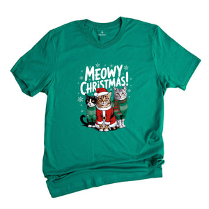 Comfort Colors Happy Cat Year Shirt, Funny Christmas Cat Shirt, Cat Christmas Sweatshirt, Cats Sweatshirt