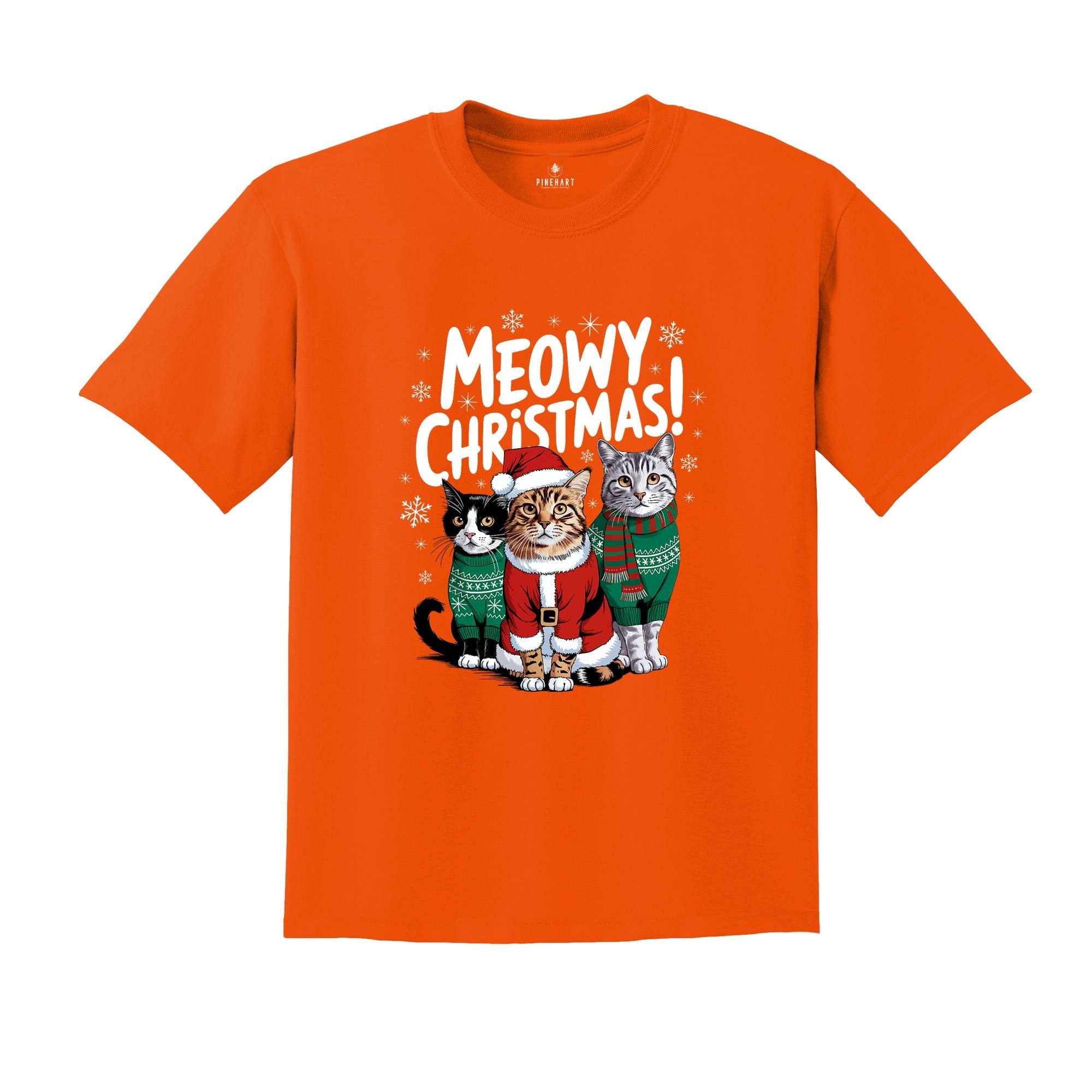 Comfort Colors Happy Cat Year Shirt, Funny Christmas Cat Shirt, Cat Christmas Sweatshirt, Cats Sweatshirt