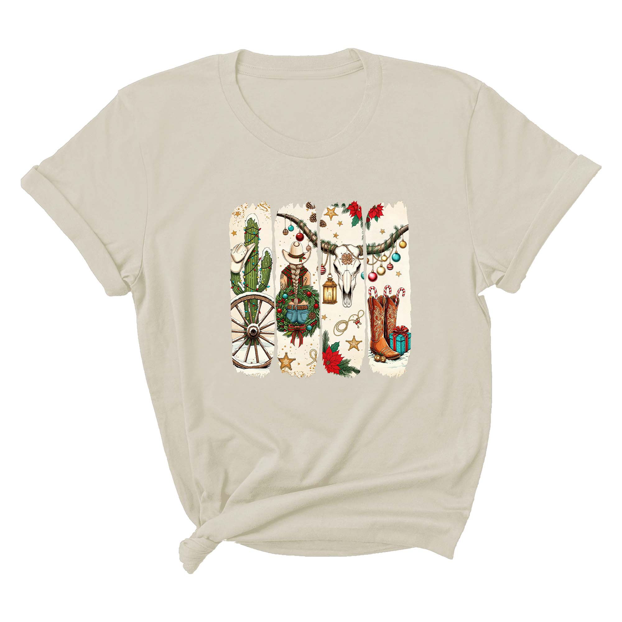 Comfort Colors Howdy Christmas Shirt, Western Christmas Sweatshirt, Christmas Deer T-Shirt, Howdy Christmas Tree Shirt