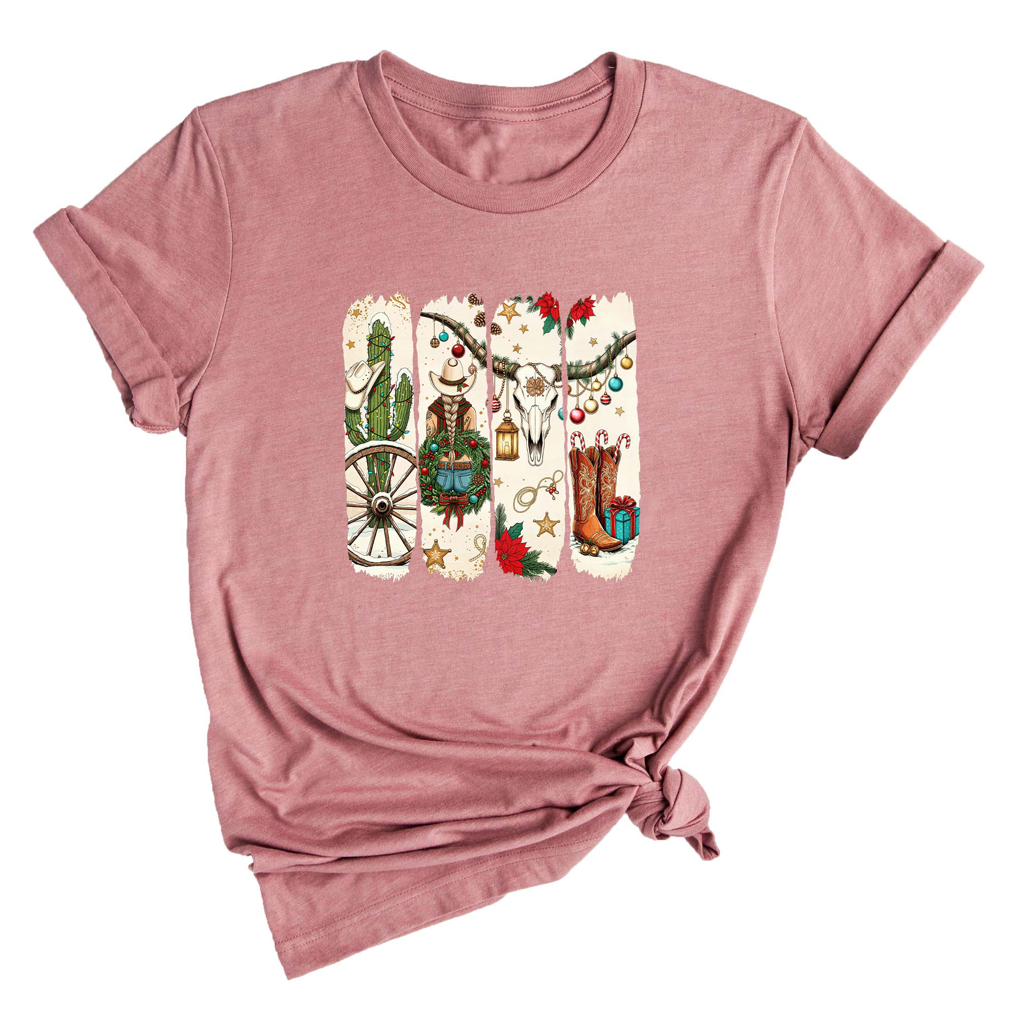 Comfort Colors Howdy Christmas Shirt, Western Christmas Sweatshirt, Christmas Deer T-Shirt, Howdy Christmas Tree Shirt