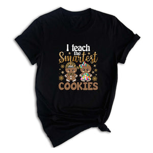 Comfort Colors I Teach The Smartest Cookies Shirt, Christmas Shirt, Teacher Christmas Shirt, Funny Teacher Tee, Christmas Teacher Shirt