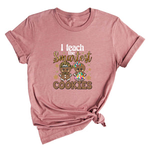 Comfort Colors I Teach The Smartest Cookies Shirt, Christmas Shirt, Teacher Christmas Shirt, Funny Teacher Tee, Christmas Teacher Shirt