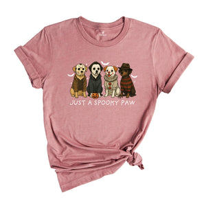 Comfort Colors Just a Spooky Paw Halloween Shirt, Dog Halloween Shirt, Halloween Shirt, Spooky Dog Shirt