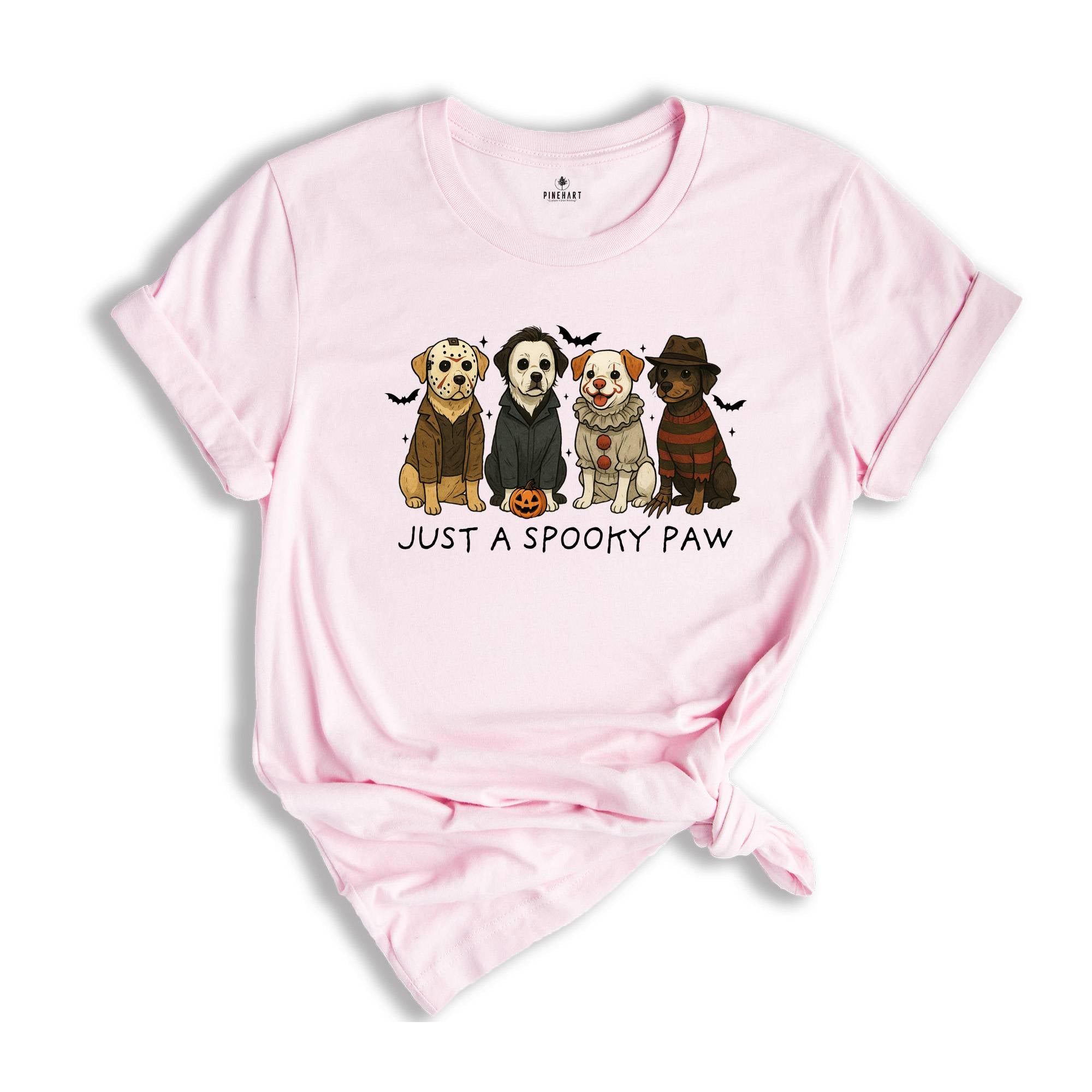 Comfort Colors Just a Spooky Paw Halloween Shirt, Dog Halloween Shirt, Halloween Shirt, Spooky Dog Shirt
