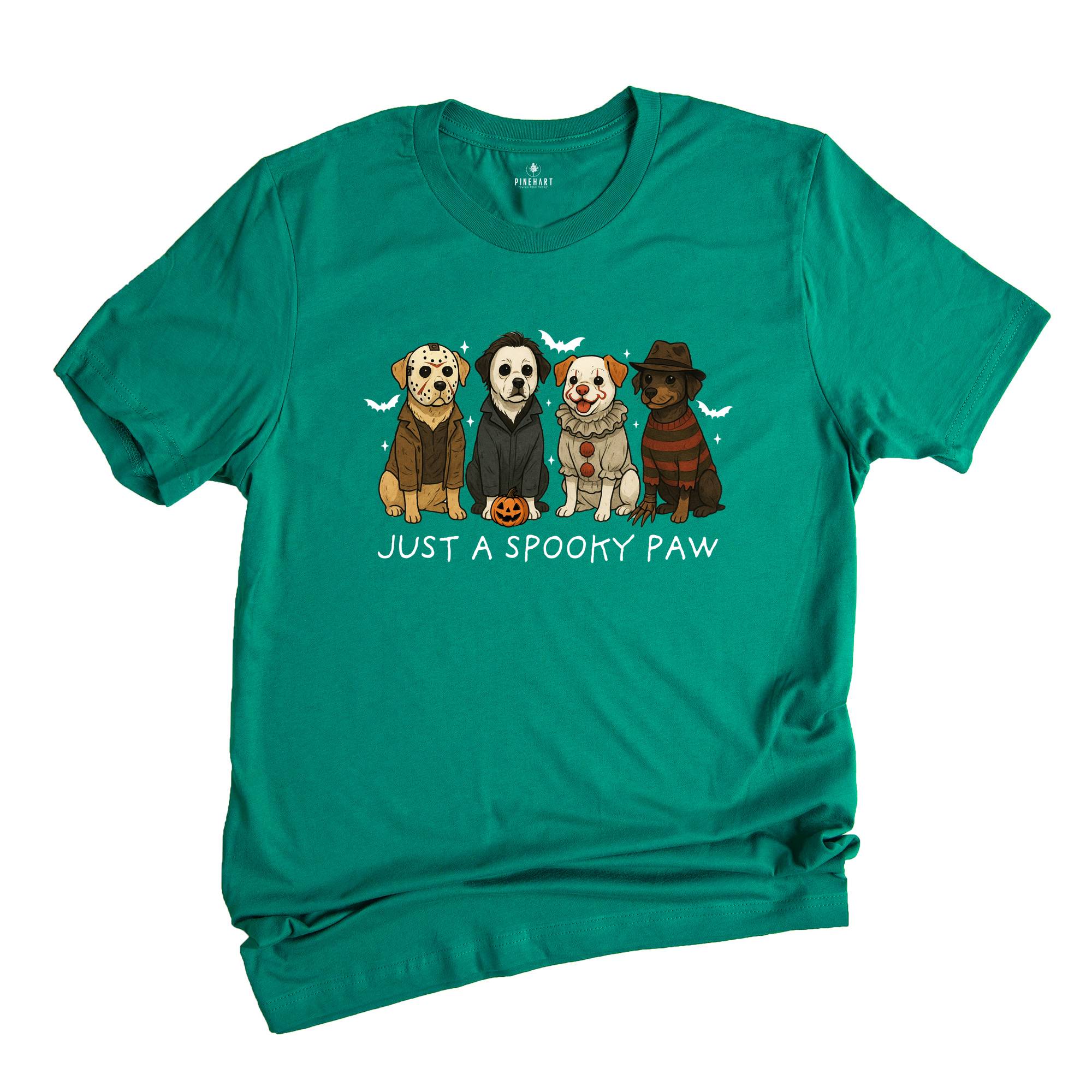 Comfort Colors Just a Spooky Paw Halloween Shirt, Dog Halloween Shirt, Halloween Shirt, Spooky Dog Shirt
