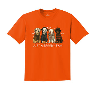 Comfort Colors Just a Spooky Paw Halloween Shirt, Dog Halloween Shirt, Halloween Shirt, Spooky Dog Shirt