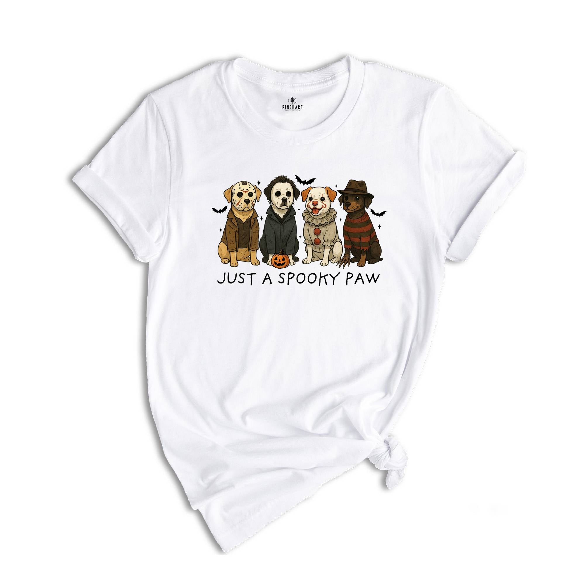 Comfort Colors Just a Spooky Paw Halloween Shirt, Dog Halloween Shirt, Halloween Shirt, Spooky Dog Shirt