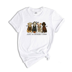 Comfort Colors Just a Spooky Paw Halloween Shirt, Dog Halloween Shirt, Halloween Shirt, Spooky Dog Shirt