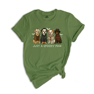 Comfort Colors Just a Spooky Paw Halloween Shirt, Dog Halloween Shirt, Halloween Shirt, Spooky Dog Shirt