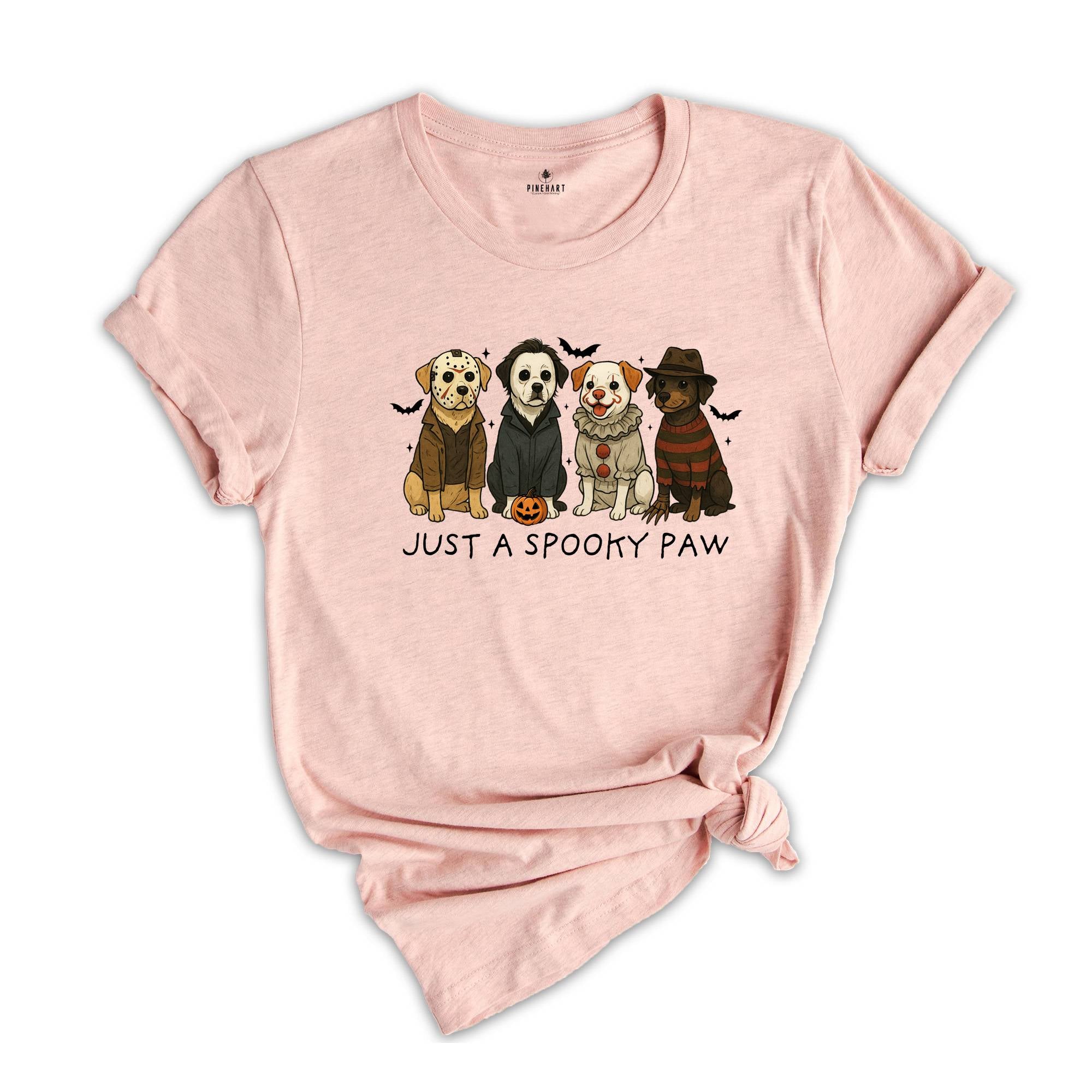 Comfort Colors Just a Spooky Paw Halloween Shirt, Dog Halloween Shirt, Halloween Shirt, Spooky Dog Shirt