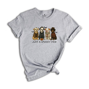 Comfort Colors Just a Spooky Paw Halloween Shirt, Dog Halloween Shirt, Halloween Shirt, Spooky Dog Shirt