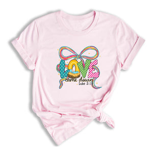 Comfort Colors Love Come Down Shirt, Christian Christmas Shirt, Jesus Lover Gift, Christmas Nativity, Womens Religion Shirt, Bible Verse