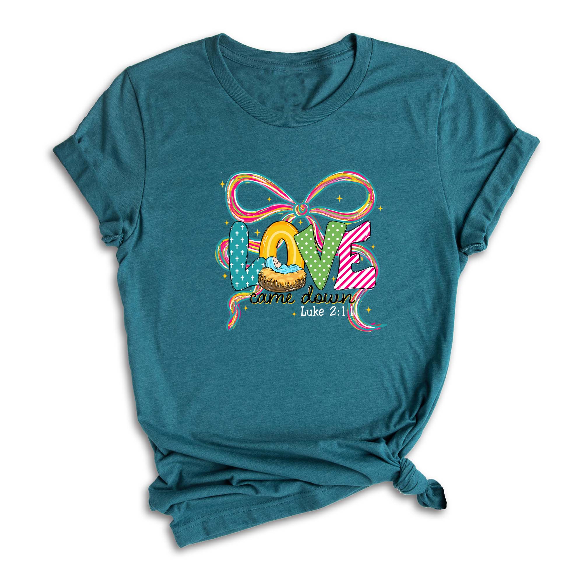 Comfort Colors Love Come Down Shirt, Christian Christmas Shirt, Jesus Lover Gift, Christmas Nativity, Womens Religion Shirt, Bible Verse