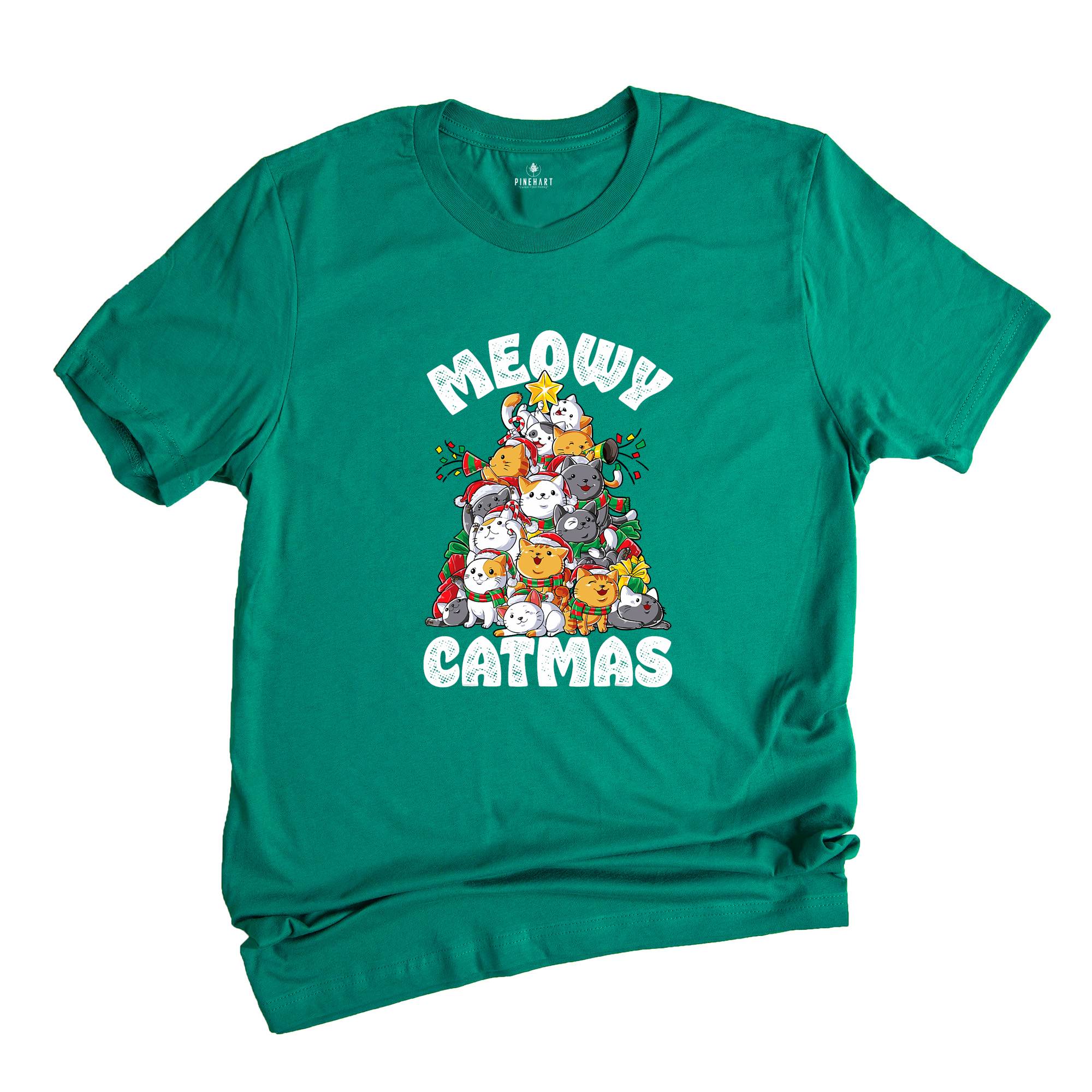 Comfort Colors Meowy Catmas Shirt, Meowy Catmas Shirt, Meowy Christmas Cat Mom Shirt, Christmas Cat Lovers Shirt