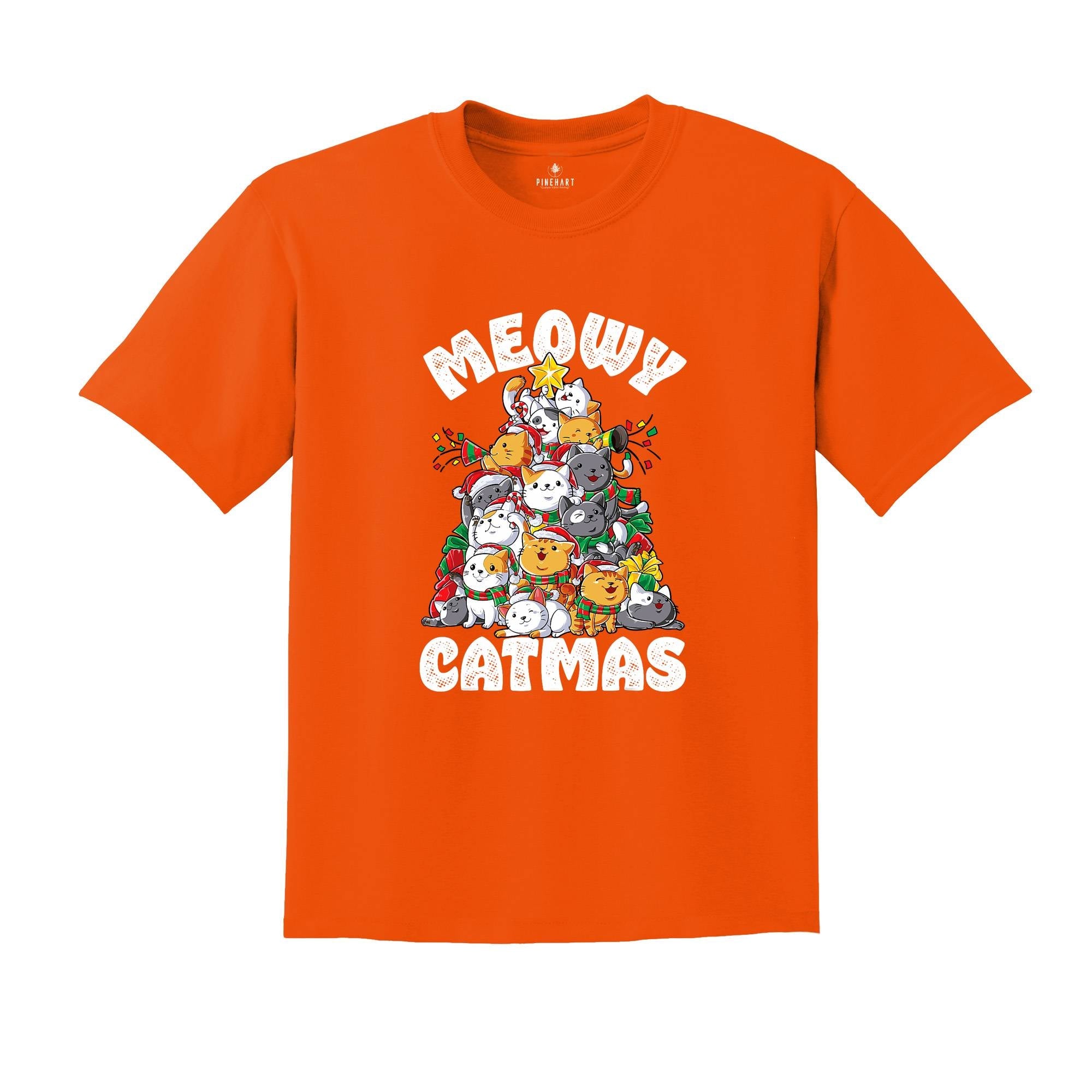 Comfort Colors Meowy Catmas Shirt, Meowy Catmas Shirt, Meowy Christmas Cat Mom Shirt, Christmas Cat Lovers Shirt