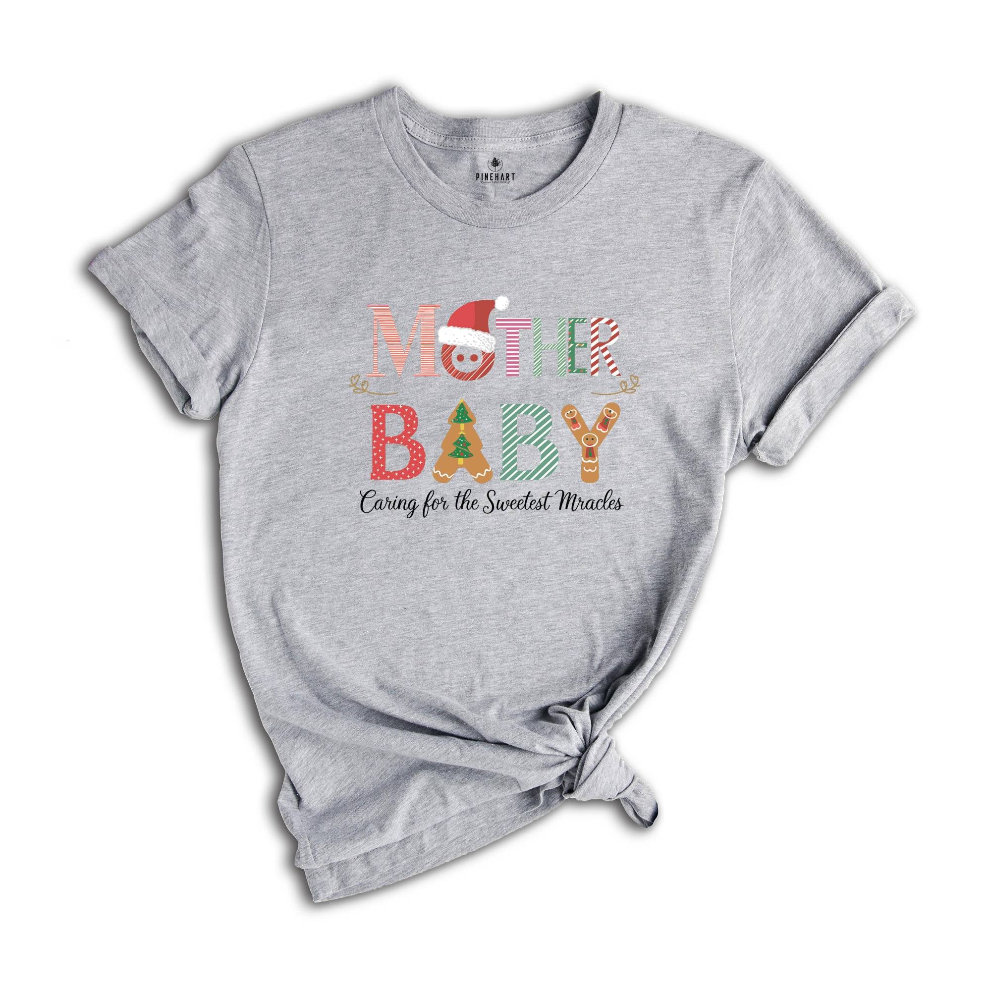 Comfort Colors Mother Baby Nurse Christmas Shirt Gift, Comfort Colors® Mother Baby Unit Shirts, Mother Baby Crewneck, Delivery Nurse Gift, Baby Nurse