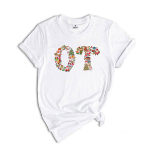 Comfort Colors Occupational Therapy Christmas Shirt, OT COTA Shirt, OT Christmas Shirt, Occupational Therapist Shirt