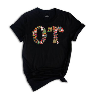 Comfort Colors Occupational Therapy Christmas Shirt, OT COTA Shirt, OT Christmas Shirt, Occupational Therapist Shirt