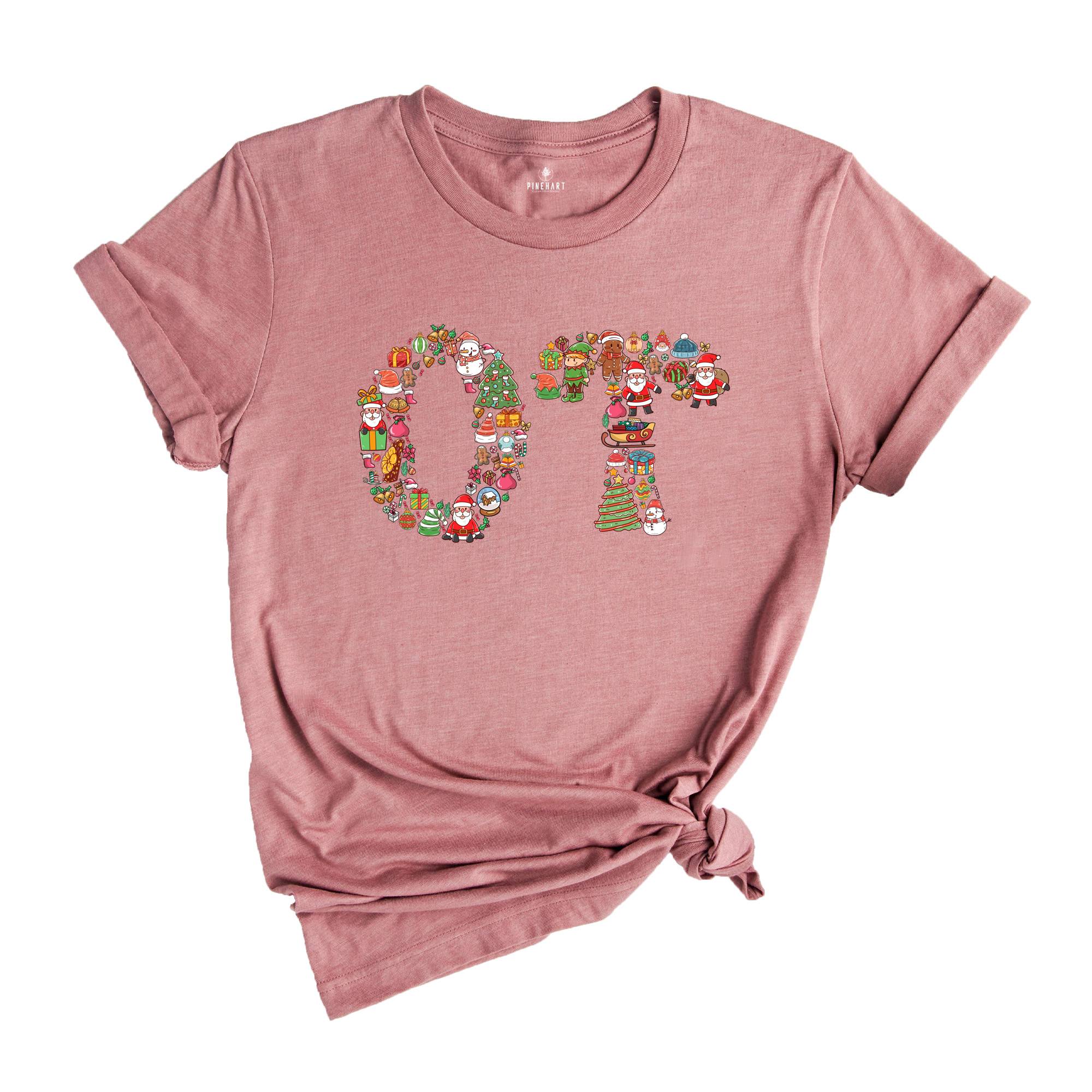 Comfort Colors Occupational Therapy Christmas Shirt, OT COTA Shirt, OT Christmas Shirt, Occupational Therapist Shirt
