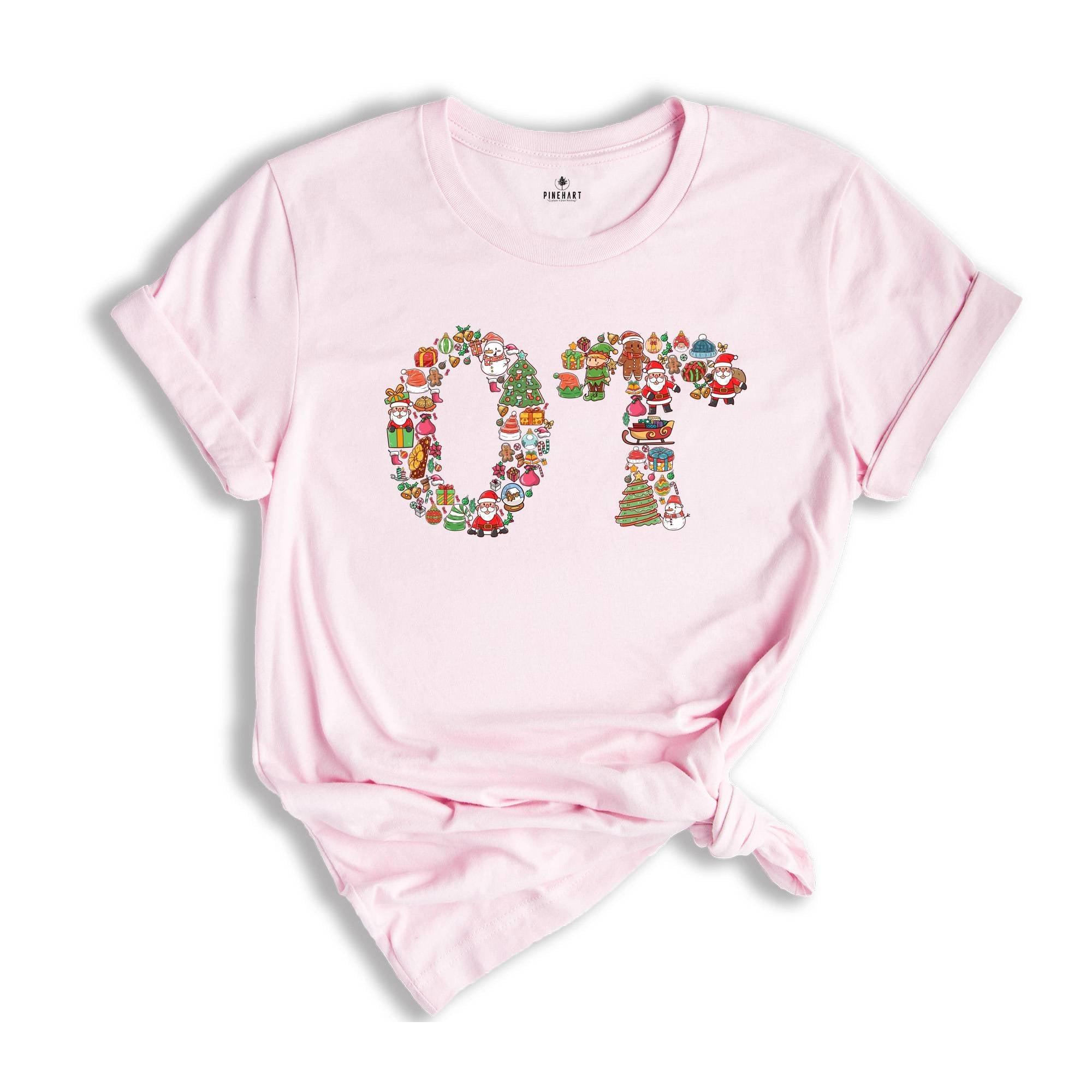 Comfort Colors Occupational Therapy Christmas Shirt, OT COTA Shirt, OT Christmas Shirt, Occupational Therapist Shirt