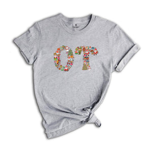 Comfort Colors Occupational Therapy Christmas Shirt, OT COTA Shirt, OT Christmas Shirt, Occupational Therapist Shirt