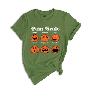 Comfort Colors Pain Scale Spooky Pumpkin Trauma Shirt, Pumpkin Nurse Gift, RN Shirt, Pediatric Nurse Tee
