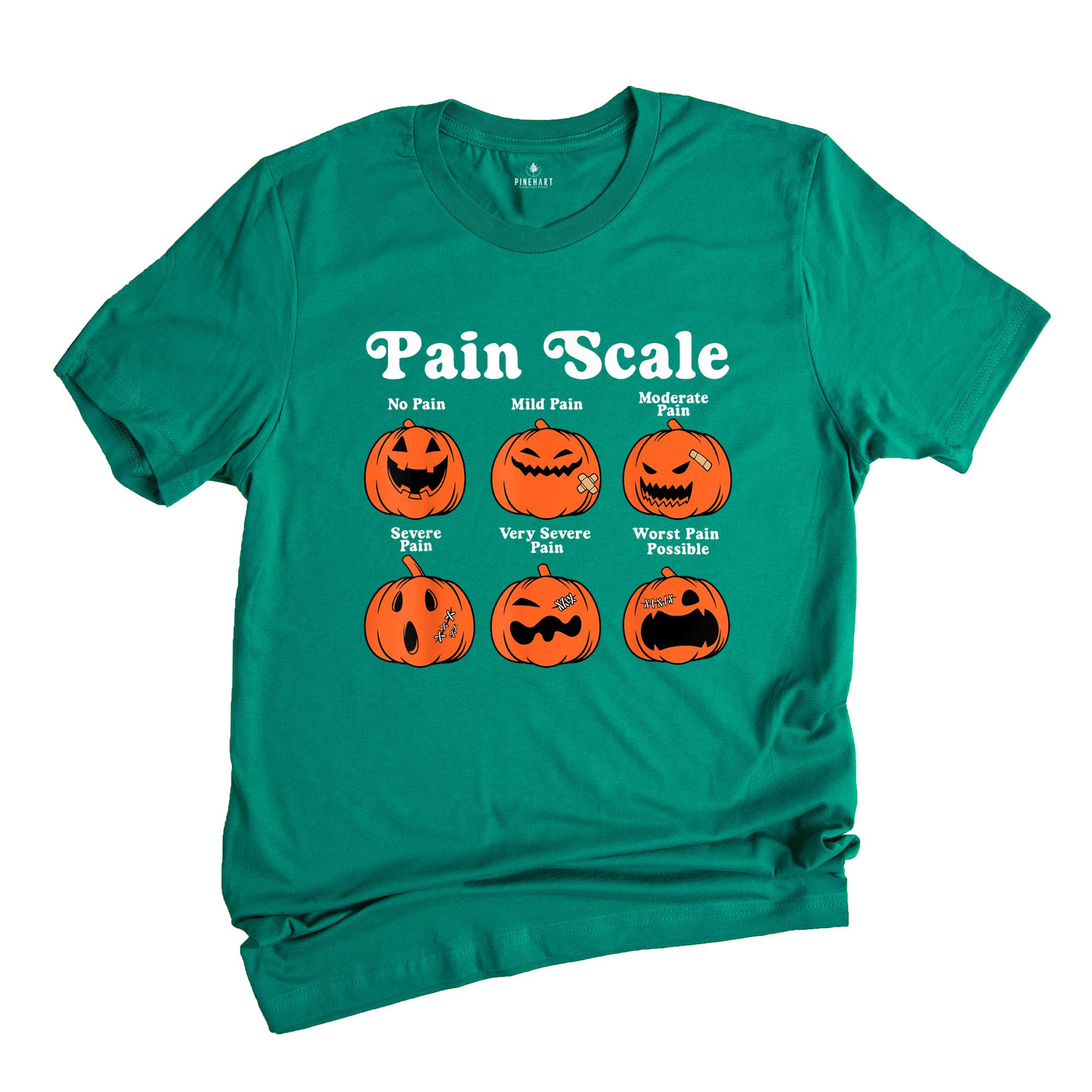 Comfort Colors Pain Scale Spooky Pumpkin Trauma Shirt, Pumpkin Nurse Gift, RN Shirt, Pediatric Nurse Tee