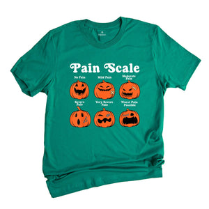 Comfort Colors Pain Scale Spooky Pumpkin Trauma Shirt, Pumpkin Nurse Gift, RN Shirt, Pediatric Nurse Tee
