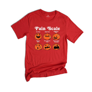 Comfort Colors Pain Scale Spooky Pumpkin Trauma Shirt, Pumpkin Nurse Gift, RN Shirt, Pediatric Nurse Tee